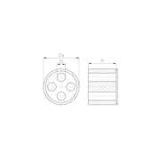 Jacob - Dichtring, flach Dichtringe-Bohrung WJ-D 11/3X4 3X4 MM − 100 Stück