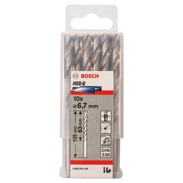 Bosch - Bohrer PRO Metal HSS-G 2608595336 Spiralbohrer 6,7 x