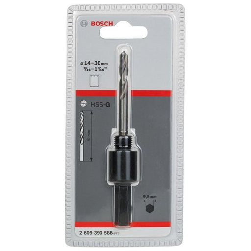Bosch - Aufnahmeschaft für Lochsägen Sechskantadapter, 1/2-Zoll 2609390588 20 UNF 14 - 30 mm SW