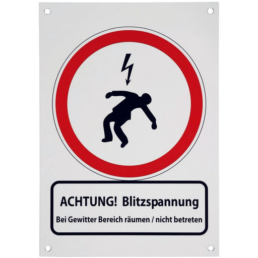 DEHN - Zubehör/Ersatzteile für Erdung und Blitzschutz Hinweisschild HWS297X210ABSDEENAL 210x297x0,7mm