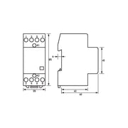 Doepke - Installationsschütz für Reiheneinbau Schütz HS 2-230AC/25-13 1Schließer,3Öffner