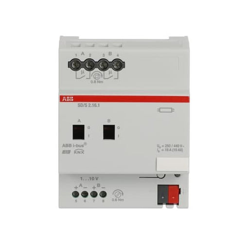ABB Stotz S&J - Bussystem-Dimmaktor Schalt/Dimmaktor SD/S2.16.1 2-fach, 16A, REG