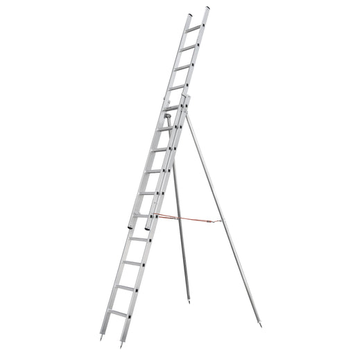 ILLER-LEITER - Sprossenleiter Obstbaumleiter m.Stützen 66210 2-teil.2x10 Sprossen