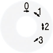 Jung - Zubehör/Ersatzteile für Installationsschalterprogramme Skalenscheibe SKS 1101-4 WW für Drehschalter