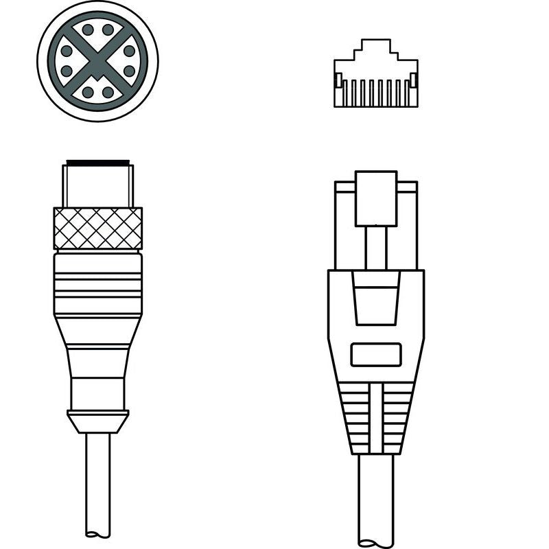 Leuze - Konfektioniertes Sensor-Aktor-Kabel Verbindungsleitung KSS GB-M12-#50133388