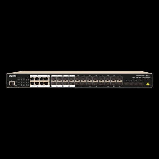 Televes - Netzwerk Switch Ethernet Switch L2+ SWI24N 8XGBE/SFP+16XSFP+4X