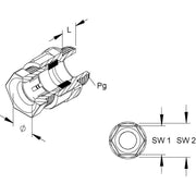HKL - Kabelverschraubung 1235/29 gr,D=18-25mm − 10 Stück