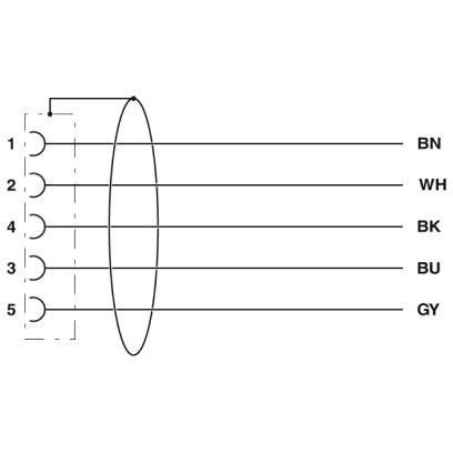 Phoenix Contact - Konfektioniertes Sensor-Aktor-Kabel Sensor-/Aktor-Kabel SAC-5P- 2,0-#1406152 − 50 Stück