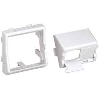 Panduit - Einsatz/Abdeckung für Kommunikationstechnik Faceplate Kit CFPFS2AW − 10 Stück