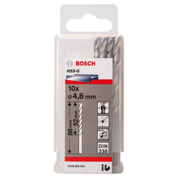 Bosch - Bohrer PRO Metal HSS-G 2608595334 Spiralbohrer 4,8 x