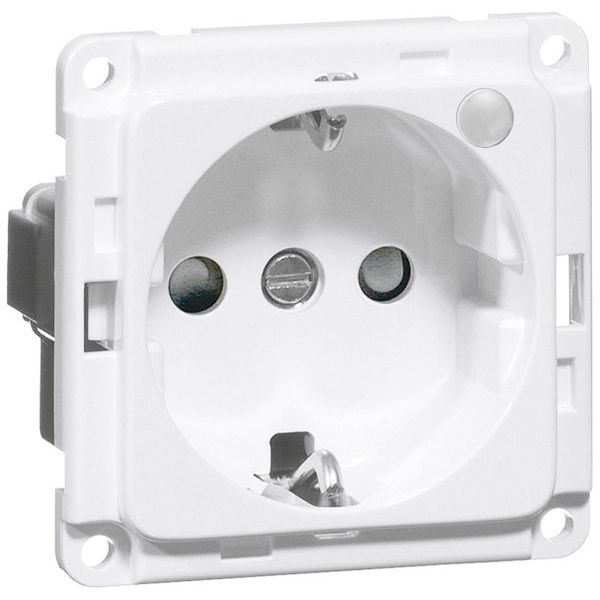 Peha - Schalter-/Steckdosenkombination SCHUKO-Steckdose rws D 6611.02 ME GLK SI 16A 250V
