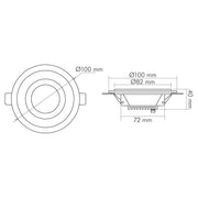 Nobile - Decken-/Wandleuchte LED-Glas-Panel 1560606412 830, 350mA
