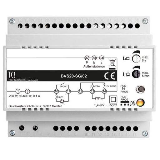TCS Tür Control - Netzgerät für Türkommunikation BUS-Steuergerät BVS20-SG/02 1Strang,6TE