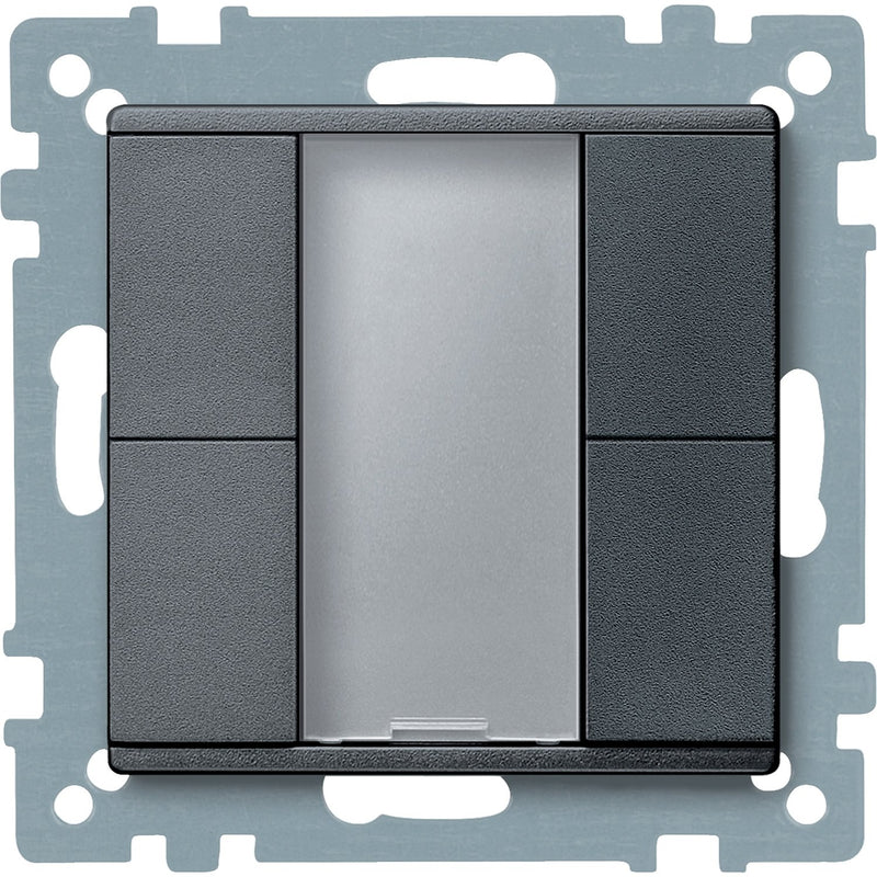 Schneider Electric - Bussystem-Tastsensor Taster 2fach plus MTN627614 anthrazit