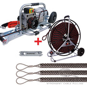 Runpotec - Spillwinde 11118 +Zugseil 10mm-200m