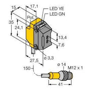 Turck - Lichtleitersensor/Lichtleiterverstärker Opto Sensor QS18VP6FPQ5 Lichtleiter