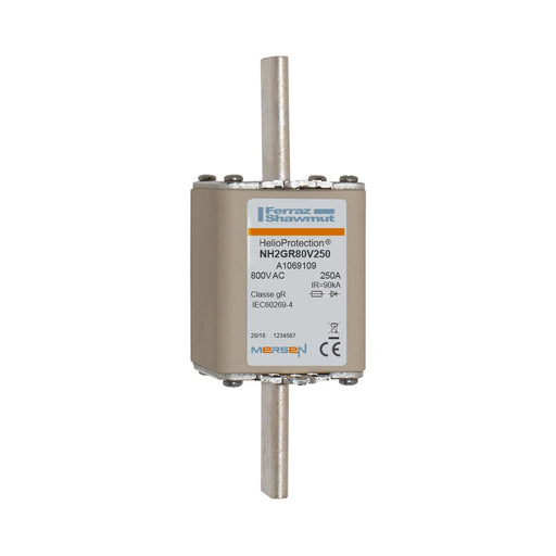 Mersen - Messersicherung Sicherungseinsatz NH2GR80V250 250A Gr.1 AC800V sfü − 3 Stück