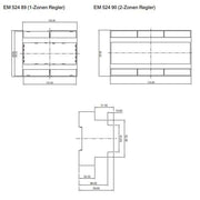 Eberle Controls - Zubehör/Ersatzteile für Heizbänder Eismelder-Steuergerät EM 524 90 für 2 Zonen