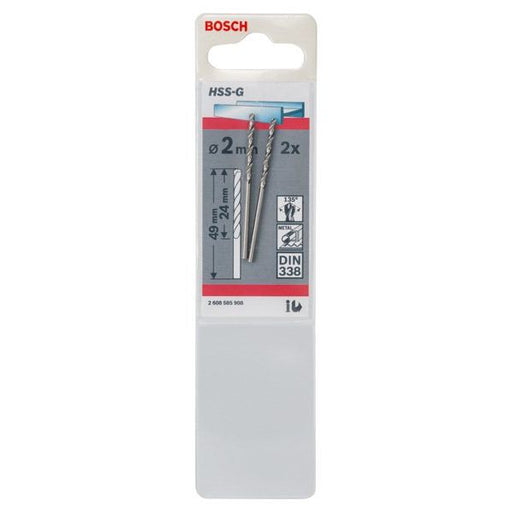 Bosch - Bohrer Metallbohrer HSS-G, DIN 2608585908 338 2 x 24 x 49 mm