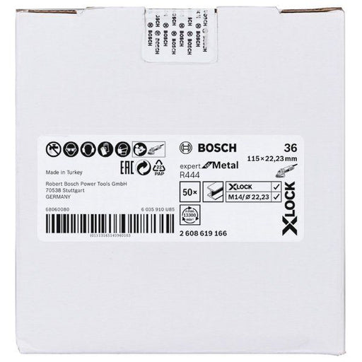 Bosch - Trenn-/Schleifscheibe X-LOCK 2608619166 Fiberschleifscheibe
