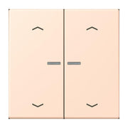 Jung - Abdeckung/Bedienelement für Installationsschalterprogramme Wippe mit Lichtleiter LC 102 KO5P 228 rose pale
