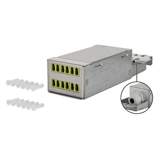 Metz Connect - Moduleinsatz für Patchpanel LWL DCCS Baugruppe 130D208J00000N OM5 6xLC-Duplex