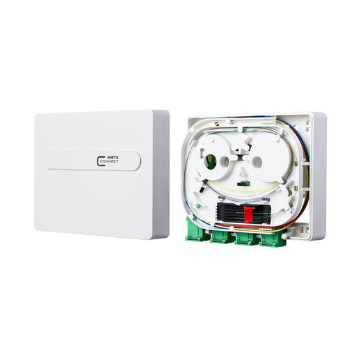 Metz Connect - Kommunikationsanschlussdose LWL OpDAT ADT Spli. OS2 1501191P04HC 4x SC-Sim. APC B