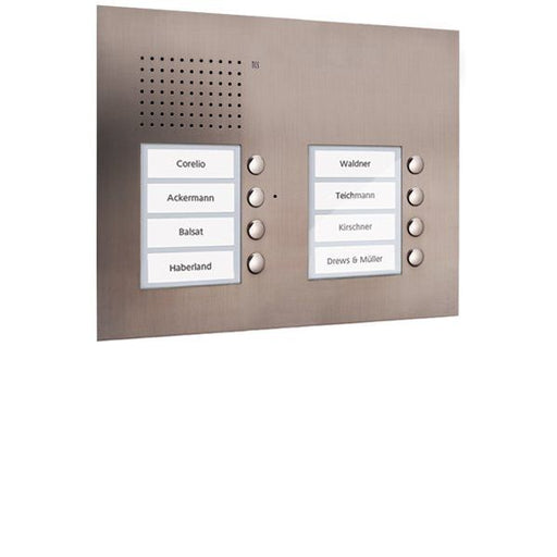 TCS Tür Control - Türstation für Türkommunikation Audio Außenstation PUK 8 PUK08/2-ES Tasten 2spaltig UP e