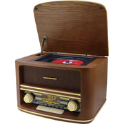 Soundmaster - Radio DAB+/UKW Nostalgieradio NR961 Holzfurnier Retro,CD,USB,BT − 2 Stück
