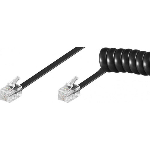 Goobay - Zubehör/Ersatzteile für schnurgebundenes Telefon Telefonhörer-Spiralkabel 50270 2m,sw,St/St