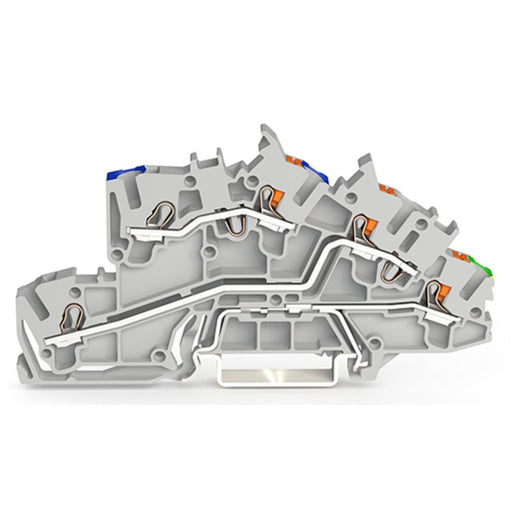 WAGO - Installations-Etagenklemme Installationsetagenklemme 2203-7546 2,5 mm² Hybrid − 50 Stück