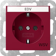 Gira - Steckdose BSF 4457108 Rot