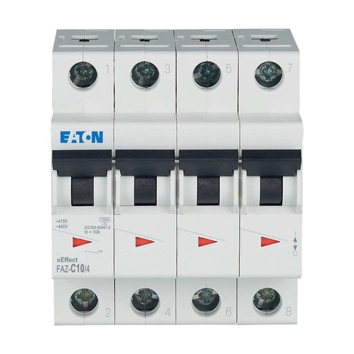 Eaton - Leitungsschutzschalter FAZ-C10/4 10A Charakt.: C