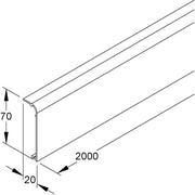HKL - Oberteil für Sockelleistenkanal Kanaloberteil cws SD70.6 − 56 Meter