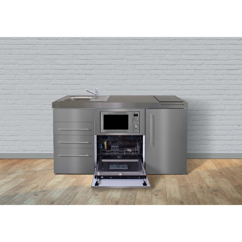 Stengel - Mini-Küche Miniküche Premiumline MPGSMS3ES160KSIKFlBr Edelstahl