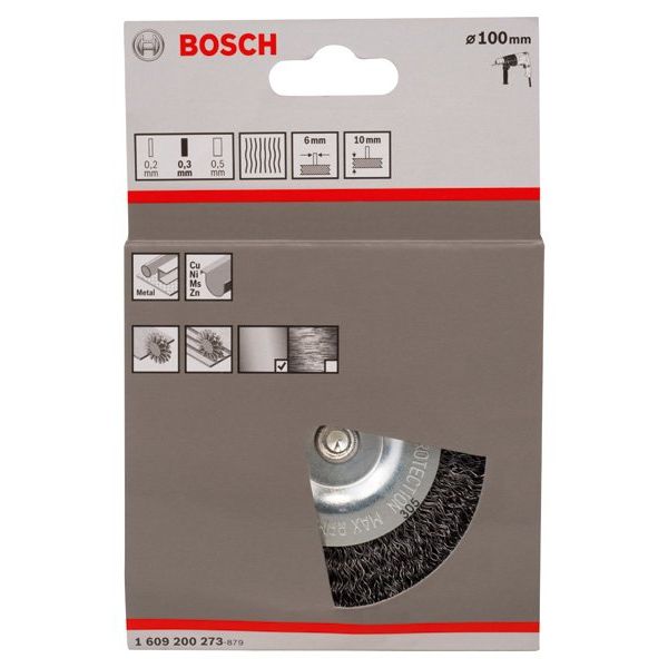 Bosch - Rotierende Drahtbürste PRO Metal clean 1609200273 Scheibenbürste