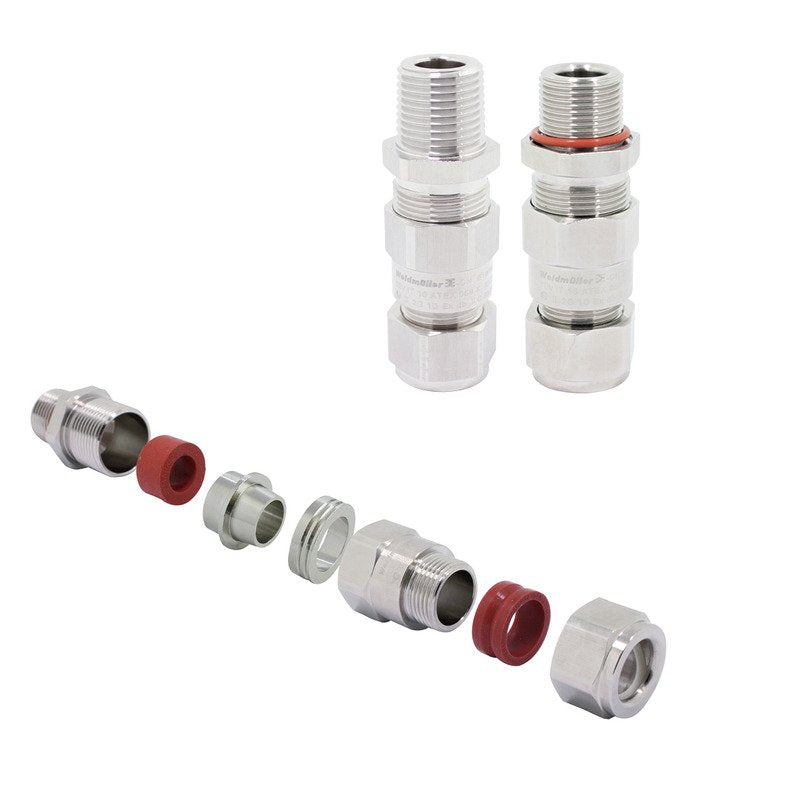 Weidmüller - Kabelverschraubung E1XZ/20/M20-WM gerade, M 20 x 1,5 − 24 Stück