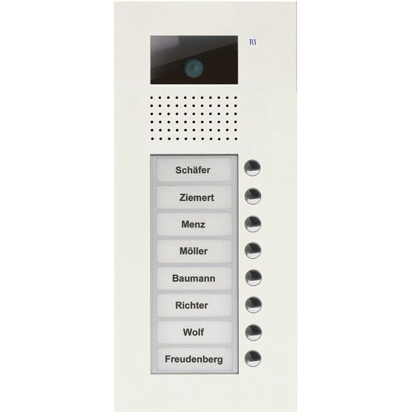 TCS Tür Control - Türstation für Türkommunikation Video color Außenstation V AVU14080-0019 PUK 8 Tasten 1-spalt