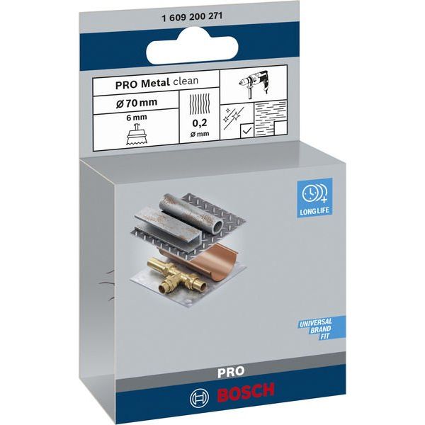 Bosch - Rotierende Drahtbürste PRO Metal clean 1609200271 Topfbürste