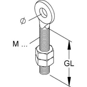 Niedax - Ringschraube mit Holzgewinde Ringschraube RCM 8
