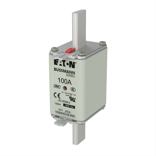 Eaton - Messersicherung Sicherungseinsatz Nieders. 100AMP6#100NHG1B-690 100A AC 690V 120kA − 3 Stück