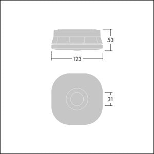 Thorn - Sicherheitsleuchte LED-Notlichtleuchte VoyagerFITMSCE3TNMBK