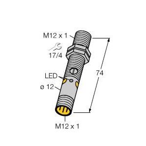 Turck - Lichttaster mit Hintergrundausblendung Opto Sensor M12NFF50Q8 Lichttaster − 1 Stück