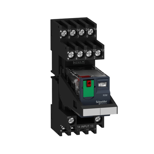 Schneider Electric - Schaltrelais Miniaturrelais RXM2AB2B7PVM 2W 10A 24VAC LED − 30 Stück