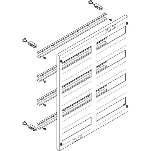 ABN - Verteilerfeld für Installationsverteiler ESPRO-Modul MF2420 flach BxH:500x600mm