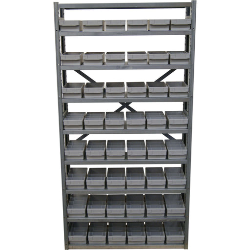 Dresselhaus - Werkzeugschrank Fachbodenregal 4498/000/06 8954 9 Böden/48 Boxen