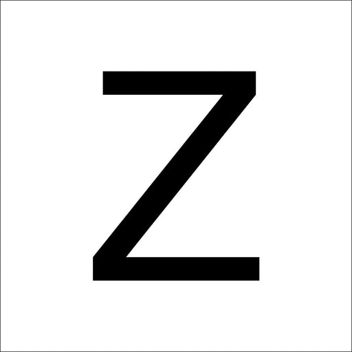 RZB - Beschriftung Buchstaben/Zahlen Buchstabe "Z" 99220.003.Z 40mm
