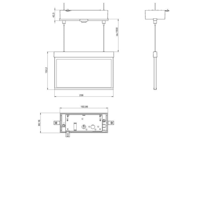RP-Technik - Sicherheitsleuchte LED-Rettungszeichenleuchte AMDT009ML-AZ ZB + ML, anthrazit