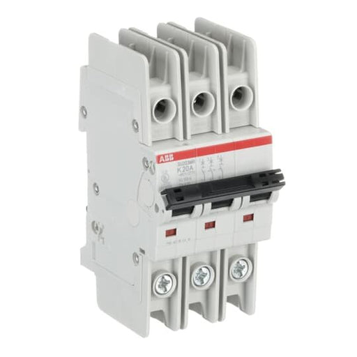 ABB Stotz S&J - Leitungsschutzschalter Sicherungsautomat SU203MR-K20 10kA, 20A, 3P, RTT