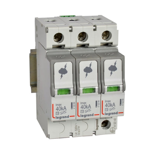 Legrand - Überspannungsableiter für Energietechnik/Stromversorgung Überspannungsableiter Legrand 412242 3+0SchaltungImax40kA